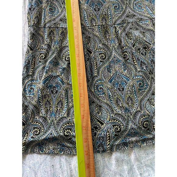 J Jill Wearever Collection Blue Black Paisely Jersey Long Sleeve Top Size 2X - Picture 13 of 13